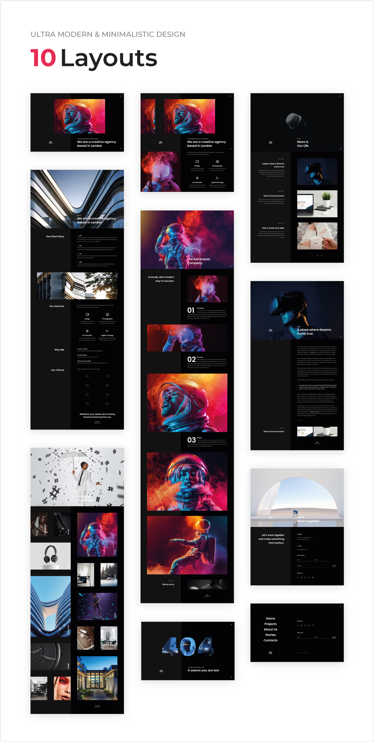MMLST - Creative Portfolio Showcase Adobe XD Template - 2