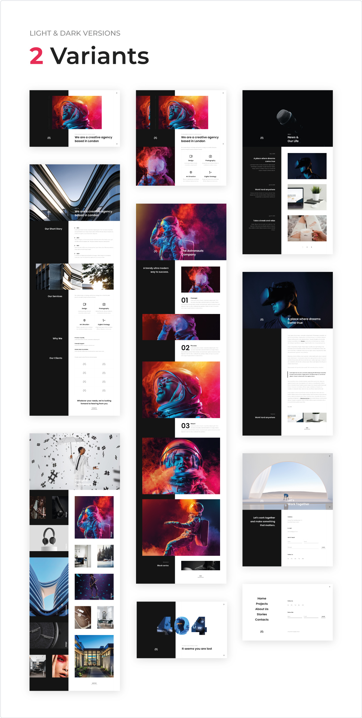 MMLST - Creative Portfolio Showcase Adobe XD Template - 1